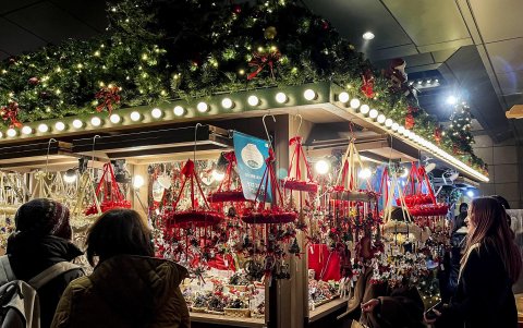 En la imagen, el mercado navideño de Roppongi Hills, en Tokio.