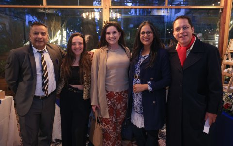 Pablo Cevallos, Antonela Recalde, Yara Rodríguez Elizabeth Chango y Eduardo Moreno.