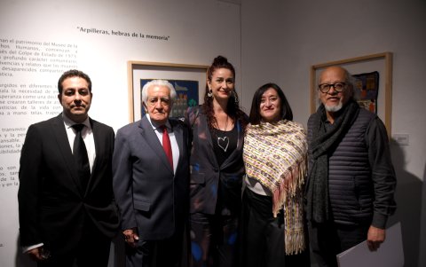 Alfredo Guayasamín, Pablo Guayasamín, María Fernanda García, Carola Muñoz y Andel Vera Guayasamín.