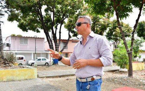 Galo Ruiz, dirigente barrial de la onceava etapa de La Alborada