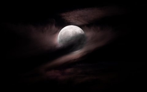 En la imagen de archivo, luna llena