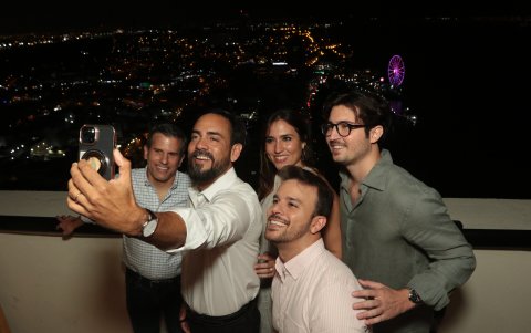 **FOTO PRINCIPAL **Manuel Ignacio Gómez, Eduardo Bonilla, Natalia Toledo de Bonilla, Cristóbal Toledo y Daniel Cardona.