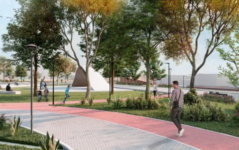 Maqueta de una de las áreas diseñadas en el proyecto.