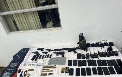 Decomiso. Las bandas utilizan municiones de grueso calibre.