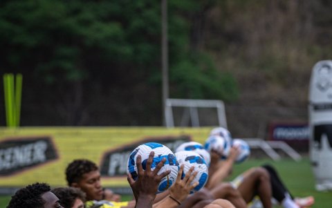 Rangel en la pretemporada que seguirá en Manta.