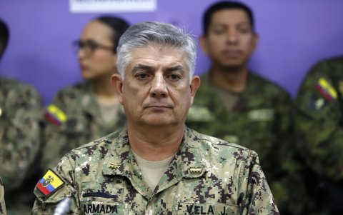 El comandante de las Fuerzas Armadas, Jaime Vela, en su comparecencia en la Asamblea, días atrás.