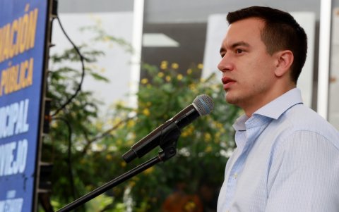 Hasta el momento, el presidente Daniel Noboa no se ha referido personalmente del caso Malvinas y el asesinato de los menores.