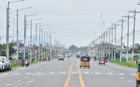 Cerca del ingreso a la parroquia Virgen de Fátima, en Yaguachi, cruzará uno de los tramos de acceso al Quinto Puente.