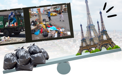 Lo recolectado en basura de un año en Guayaquil equivale a 178 torres Eiffel.