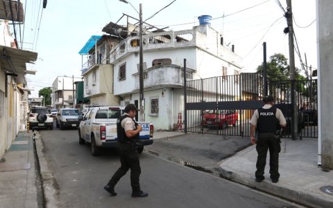 Tras el hecho violento, la Policía patrulla la zona de Floresta, al sur de Guayaquil.