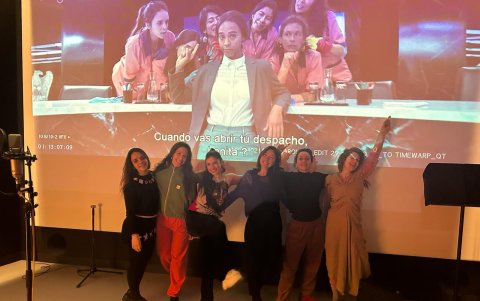 Grabación de Emilia Pérez.