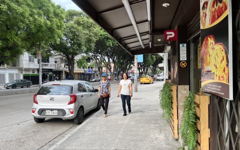 Las calles principales de la ciudadela Sauces 6 eran muy transitadas; sin embargo, ahora en ella hay poco movimiento peatonal.