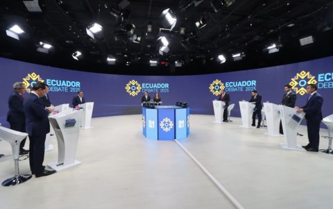 Debate presidencial del primer bloque.