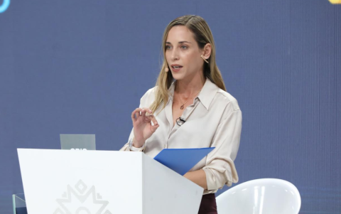 Andrea González fue el binomio de Fernando Villavicencio, asesinado en agosto del 2023.