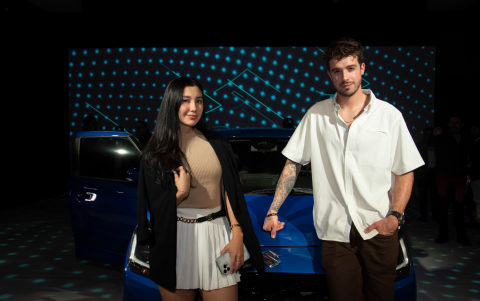 Kelly Bustamante y Mateo Restrepo.