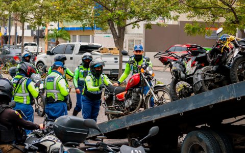 Lo que más se retiene a diario son motocicletas.