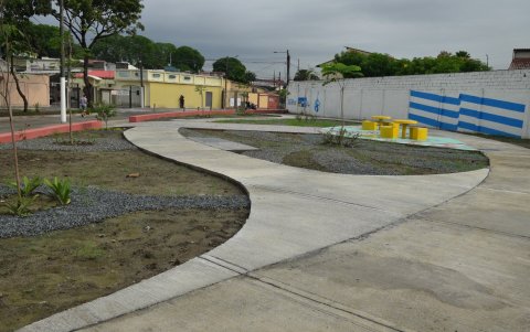 En el sitio, donde no había nada más que tierra y basura, ahora se han sembrado especies nativas, con el fin de que pase el tiempo y cubran el lugar de sombra.