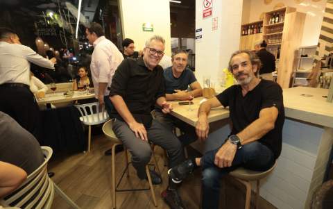 Gabriel Ruiz, Alfredo Rosado y Juan Carlos Palau.