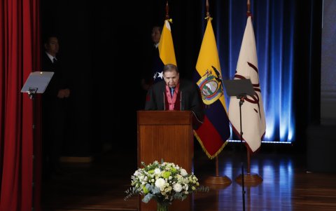 Edmundo González dio un breve discurso luego de recibir el reconocimiento.