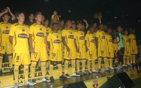 Una de las presentaciones de Barcelona en el 2008.