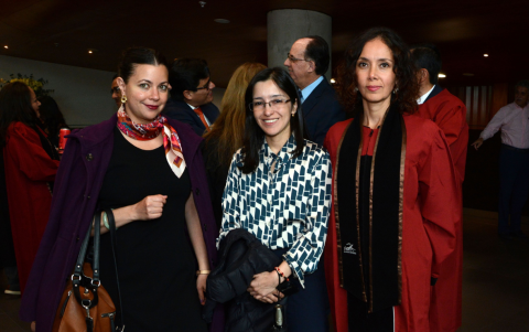 Lizeth Guzmán, Natasha Velásquez y Gabriela Romo.