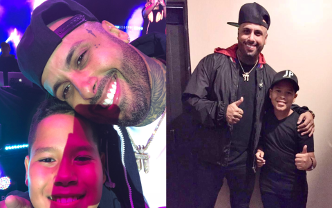 Juan Paúl conoció a Nicky Jam, rapero internacional invitado a la Noche Amarilla 2025, cuando le abrió conciertos en Santa Elena y en Samborondón en 2019.