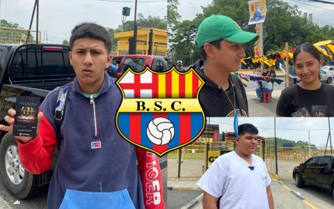 Los hinchas de Barcelona SC ya con sus entradas para la Noche Amarilla.