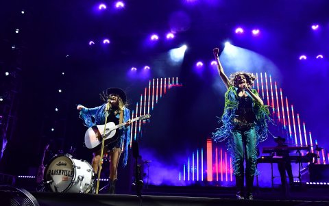Los fanáticos se entregaron por completo al show, cantando a todo pulmón los éxitos de Ha-Ash.
