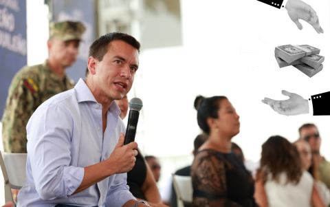 Daniel Noboa también anunció el cierre de frontera, ayuda para los migrantes ecuatorianos y el pago de deuda con los vicatarios en Ecuador.