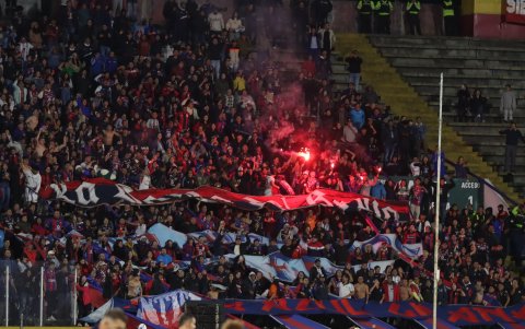 Hinchada del Deportivo Quito.