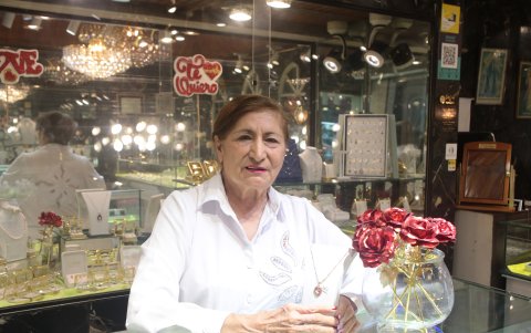 Martha de Yépez, la administrador de la joyería Marthita, en Guayaquil.