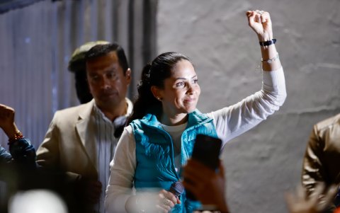 La candidata del correísmo, Luisa González.