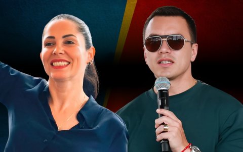 Luisa González y Daniel Noboa van a segunda vuelta.