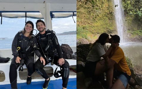 Génesis y 'el gringo' conocieron varios sitios turísticos del país.