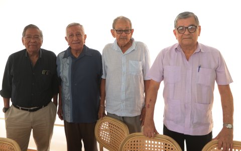 José Townsend, Miguel Carrillo, Colón Quevedo y Francisco Valencia.
