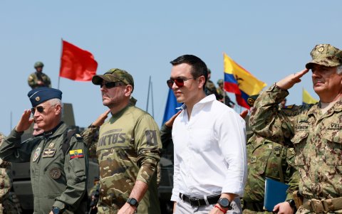 Daniel Noboa señaló que se requiere una postura de Estado para traer fuerzas militares extranjeras al Ecuador.