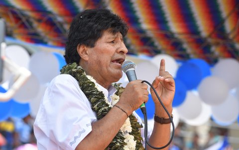 La Paz. Evo Morales, en un acto público reciente.