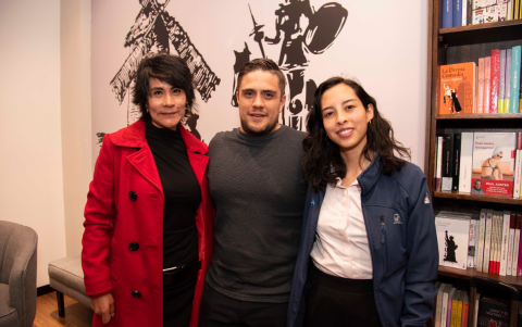 Ana Egas, Roberto Micheli y Sara Oquendo.