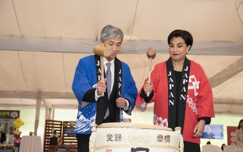 Keiichiro Morishita y Gabriela Sommerfeld.