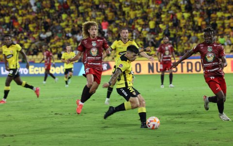 Braian Oyola, volante ofensivo del Barcelona SC.