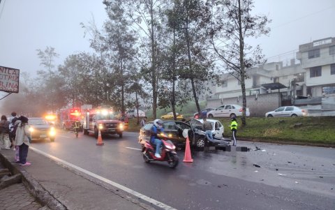 El siniestro de tránsito ocurrió en el sector de San Martín, en sentido norte-sur.