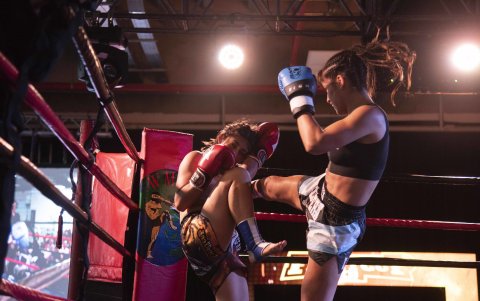 Beriuzca Canelón y Sara Lucía disputaron una de las finales el sábado.