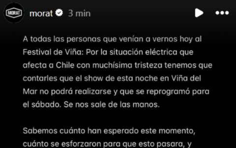 Morat comunicado en Viña del Mar 2025.