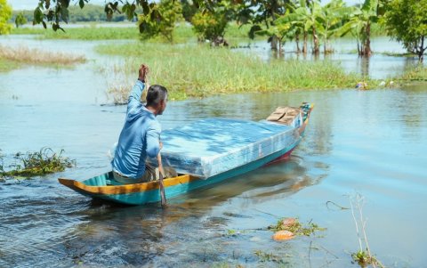 En zonas bajas, como el área rural del cantón Daule, las lluvias provocaron pérdidas en los cultivos. Hubo caminos vecinales anegados.