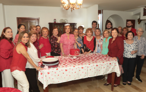 La foto grupal no podía faltar.