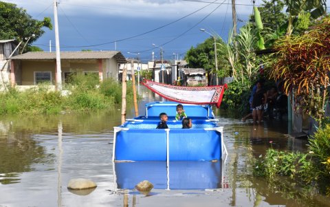 El desbordamiento del río ocurrió la madrugada del lunes 3 de marzo, como consecuencia de las intensas lluvias y tormentas eléctricas.