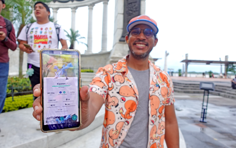 Los jugadores lucen con orgullo los pokémon que capturan gracias a las incursiones en comunidad.