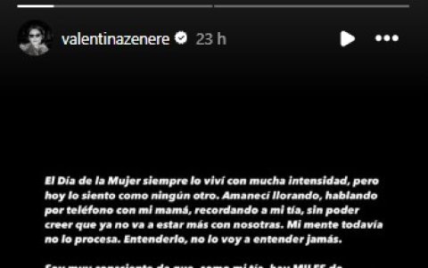 Valentina Zenere vía Instagram