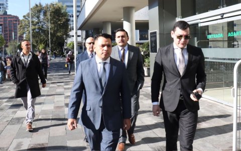 Francisco Barreiro llegando al Complejo Judicial Norte