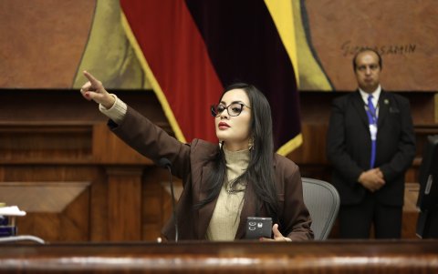 La correísta Viviana Veloz preside la Asamblea Nacional.